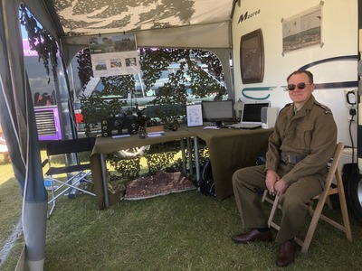 Gary looking smart in his Royal Signals uniform